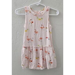 Angel Dear Bamboo Sleeveless Outfit‎ Pink With Flamingos Size 18-24 Months